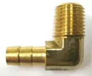 1pc Elbow Brass Barb Fitting 3/8" Hose x 3/8" NPT Fuel MettleAir 139-6C