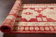 One-of-a-kind Geometric Tribal 12 ft Runner Oushak Turkish Oriental Rug 3' x 12'