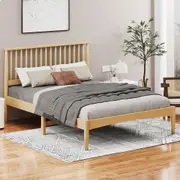 ALFORDSON Bed Frame Wooden Queen Double King Size Timber Base Walnut Oak