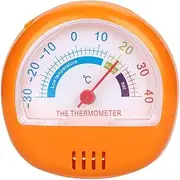 Refrigerator Freezer Thermometer Large Dial Thermometer Accurate Easy-to-Read Premium ABS Red (Yellow)