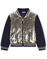 Billieblush Sequin Reversible Zip Jacket