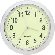 Alipis Luminous Car Clock Compact Stick Round Clock for Automotive Use Sleek Design for Accurate Timekeeping Vehicles and Home Decor