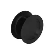 Zanda 50mm Matt Black Round Cavity Sliding Passage Set