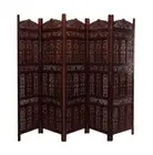Antique Style Furniture Handcraft Wooden Partition Screen Room Divider 5 Panels