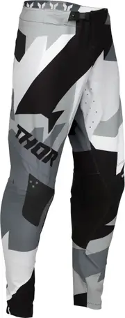 Thor Sportmode Brave, textile pants , color: Black/Grey/Light Grey/White , size: 33