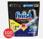 Finish Ultimate Pro Dishwashing Lemon Sparkle 100 Tablets New