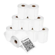 - Square Direct Thermal Labels Compatible with Rollo, Zebra, and Other 4" X 4"