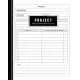 Black and White Publishing Project Management Planner: Project Descriptions Forms Notebook or Project Plan Journal and Organize Notes for Budget Suppl
