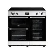 Belling 90cm Cookcentre Induction Range Cooker Electric Oven Stainless Steel