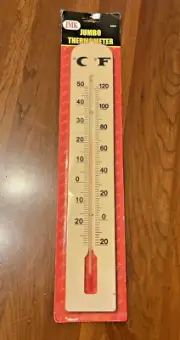 2009 JMK Jumbo Light Brown Thermometer 15 1/2" inside/outside Never Out of Box