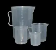25x Graduated Beaker Chemical Measuring 4x Jug Sets 2000/500/300/100ml
