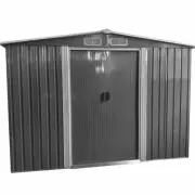 6x8FT Garden Shed 2.57x2.05x1.92m Tool Storage Gable Roof BM669 FORESTWEST
