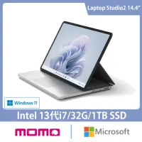在飛比找momo購物網優惠-【Microsoft 微軟】14.4吋i7觸控筆電-白金(S