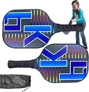 Fiberglass Pick Racket - 2X Lightweight Fiberglass Paddles | Lightweight Fiberglass Paddles, Pickle Ball Paddle, Sports Pickle Ball Paddle, Lightweight Pick Rackets for Men Outdoor