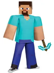 Steve Prestige Deluxe Mojang Minecraft Player Video Game Book Week Boys Costume