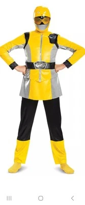 Disguise Power Rangers Yellow Ranger Beast Morpher Deluxe Childs Costume B0884