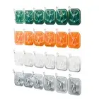 6 Hook Wall Mounted Coat Rack Hat Clothes Hanger Self Adhesive Hook Wall Hanger