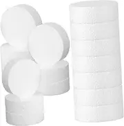 Operitacx 24 Pcs Round Foam Circles for Crafts Lightweight Foam Discs for Cake Decoration DIY Projects and Creative Modeling Easy to Carve and Paint Versatile Craft Supplies