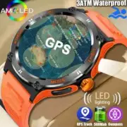 New Men Outdoor Military Smartwatch Waterproof GPS Track 500Mah Bluetooth Call
