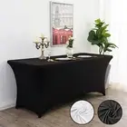 4/6/8FT FITTED Table Cloths Trestle Tablecloth Wedding Rectangle Table Cover