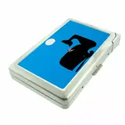 Whale Rider Em1 Cigarette Case with Built in Lighter Metal Wallet