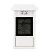 Min Max Thermometer, Digital High Low Thermometer Greenhouse Thermometer with Ho