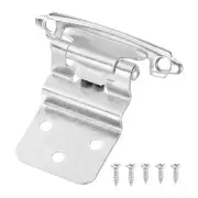 3/8" Inset Cabinet Door Hinges, 50 Pcs Self Closing Cabinet Hinge Silver