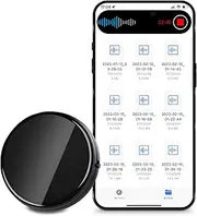 64GB Magnetic Voice Activated Recorder With 800 Hours Capacity, DSP Audio Noise Reduction for Lectures, Meetings, Interviews