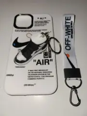 iPhone 13 Sports Case, Strap, Sneaker Keychain White
