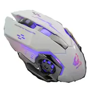 Ergonomic Pro Wired Led Light 4000Dpi Optical Usb Gamer Gaming Mouse White