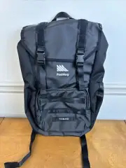 New! Timbuk2 Rogue Cargo Backpack Os Jet Black Logo Commuter Bag