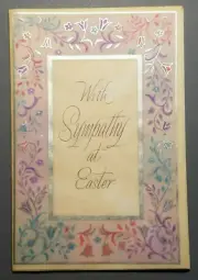 Vintage Easter Card - With Sympathy at Easter