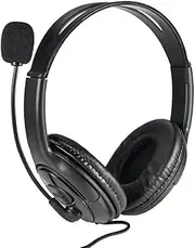 USB Computer Headset - USB Headphones with Noise Cancelling Microphone | Comfortable Computer Headset with Mute Modern for VoIP Skype MS Teams Online Conference