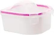 Ipetboom Nail Soak Bowl Set Manicure Tools Kit Resistant Soak off Bowl for Gel Polish Remover Left Right Hand Use