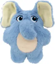 KONG - Snuzzles Kiddos Elephant - Indoor Cuddle Squeaky Plush Dog Toy - for S...