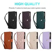 Phone Case For Pixel 9 Pro Pixel 9 Pro XL Pixel 8 Pro Pixel 8 Pixel 9 Pixel 7 Pixel 7 Pro Pixel 6 Pixel 6 Pro Back Cover with Stand Holder Zipper with Lanyard