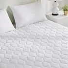 Bamboo Mattress Protector Topper Single Bed Waterproof Soft Cooling Cover