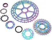 ZTTO 10 Speed Flywheel 11-46T Cassette Hollow Bike Colorful Freewheel Mountain Bicycle Accessory