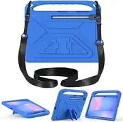 [Jarttarn] Kids Case for Samsung Galaxy Tab S10 FE Plus 13.1 inch 2025 Tablet [Kids Friendly] Durable Lightweight EVA Shockproof Portable Handle Stand Cover with Shoulder Strap (Blue)