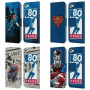 SUPERMAN DC COMICS 80TH ANNIVERSARY LEATHER BOOK CASE FOR APPLE iPOD TOUCH MP3