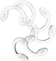 VERDANVERSE 6pcs U-shaped Transparent Silicone Nose Pads Anti-slip Design for Glasses and Sunglasses Soft Comfortable Nose Support Easy to Install Compatible with Various Eyewear