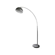 Oriel Lighting Dome Arc Retro Floor Lamp - Chrome 32cm