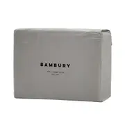 Bambury Temple Organic Cotton Sheet Set - Grey - Single