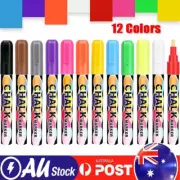 12Pack Liquid Chalk Markers Erasable Chalkboard Neon Pens f Crafts/Signs/Windows