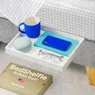 Bedside Shelf for Bunk Bed & Top Bunk, College Dorm Room Essentials, Loft Nights