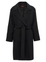 [Max Mara Studio] Max Mara Studio-Pazzo Trench E Impermeabili Nero-Donna 44IT
