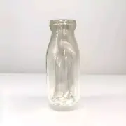 New Crate & Barrel 6" Clear Glass Milk Bud Vase 9oz Simple Design Timeless