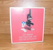 Target Store Brand 20 Piece Microscope Set - Vials, Spatula, Scalpel & More! NEW