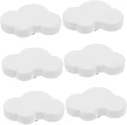 Cute Cartoon Shape 6 Pack Soft Rubber Drawer Knobs White Kitchen Cabinet Knob Covers Child-Friendly