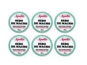 Pack of 6 SKIN MOISTURIZER & SCAR REMOVER 25g, Apollo Sebo De Macho